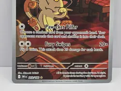 Team Rockets Meowth 203/182 SV10 Destined Rivals Illustrated Card Mint Condition - Image 3