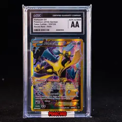 Alakazam EX (Secret) 125/124 Fates Collide Pokemon 2016 German Card Holo CGC AA - Image 1