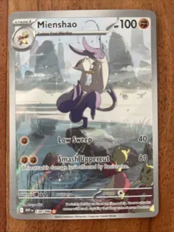 Pokemon TCG Mienshao 134/086 White Flare Illustration Rare NM Card - Image 1
