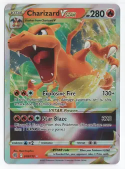 Charizard VSTAR 018/172 Ultra Rare Brilliant Stars Pokemon Card NM-MINT - Image 1