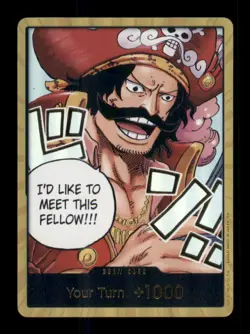 DON!! Card (Gol.D.Roger) (Gold) DON!! Foil Carrying On His Will NM - Image 1