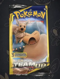 Rare Pokemon Team Up 3 Card Factory Sealed Booster Pack HEAVY 7.70g - Image 2