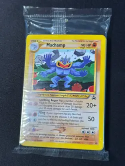 Sealed MACHAMP #43 WOTC Black Star PROMO Pack of Pokemon 25 Cards Vintage - Image 1