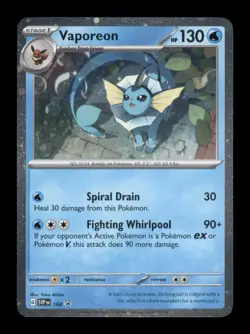 Vaporeon - (Cosmos Holo) Promo SV: Scarlet & Violet Promo Cards 168 NM - Image 1