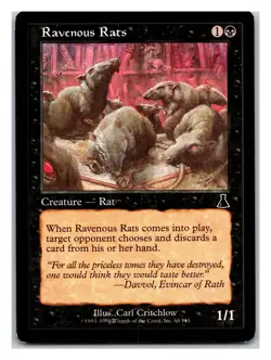 Urza's Destiny #68 Ravenous Rats - Image 1