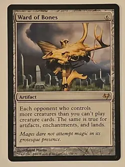 Mtg 🔥🔥 Ward of Bones🔥🔥 RARE Eventide Regular MT/NM Magic the Gathering - Image 1