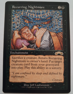 Recurring Nightmare MP Exodus MTG Magic the Gathering - Image 1
