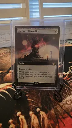 Darksteel Monolith (Extended Art) Regular - Commander Masters NM x1 MTG Magic - Image 1