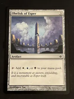 1x Obelisk of Esper (213) Shards of Alara LP MTG Magic the Gathering x1 MKE - Image 1