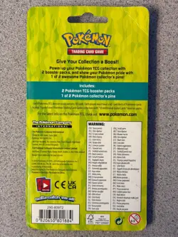 Pokemon Sun & Moon Darkness Ablaze 2 Pack Blister with Pin *NEW SEALED* - Image 2