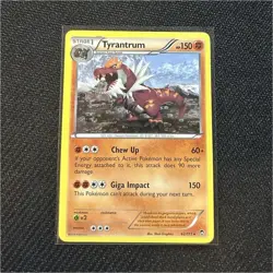 Tyrantrum 62/111 XY Furious Fists Stage 1 150 HP Chew Up Giga Impact Pokemon TCG - Image 1