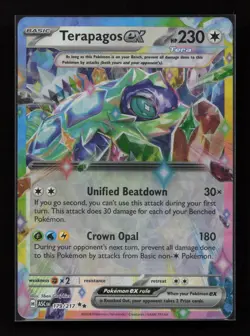 Terapagos ex 092/131 Double Rare Prismatic Evolutions Pokemon Near Mint - Image 1