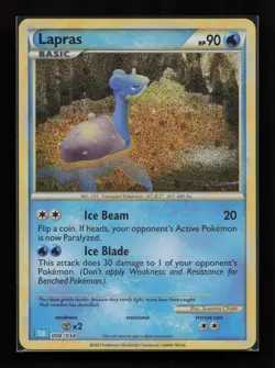 Lapras 008/034 holo TCG Classic Blastoise Pokemon Near Mint - Image 1