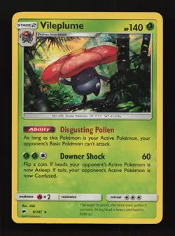 Vileplume 6/147 Holo Rare Burning Shadows Pokemon Near Mint - Image 1