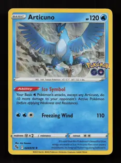 Articuno 024/078 Holo Rare Pokemon GO Pokemon Near Mint - Image 1