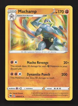 Machamp 026/073 Holo Rare Champion's Path Pokemon Holo Near Mint - Image 1