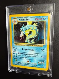 Gyarados 6/102 Holo Rare Base Set Pokemon Trading Card Water Wizard 1999 6/102 - Image 1
