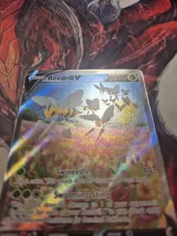 Beedrill V Full Art Ultra Rare Holo 161/189 Astral Radiance Pokemon TCG NM - Image 2