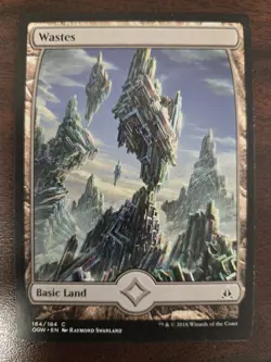 Wastes LP #184 FULL ART Oath of the Gatewatch MTG FREE SHIPPING - Image 1
