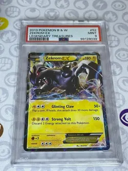 Zekrom EX #52 Pokemon Black and White Legendary Treasures - PSA 9 MINT! - Image 3