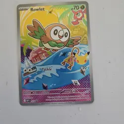 Pokemon ROWLET MEP 043 Ascended Heroes - 1st Partner FULL ART PROMO - MINT - Image 1