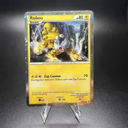 Raikou HGSS19 Holo - Black Star Promo - HeartGold SoulSilver Pokemon Card LP - Image 1