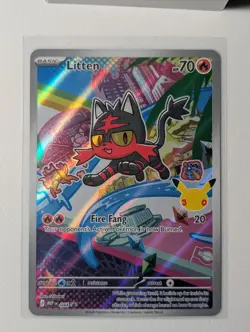 Pokemon TCG - Litten - First Partner Illustration Promo 044 30th Anniversary - Image 1