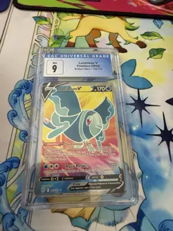 Pokemon TCG Lumineon V Full Art Holo Brilliant Stars 155/172 CGC 9 - Image 1