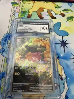 Pokemon TCG Pawmi Illustration Rare Holo SV: Paldean Fates 226/091 CGC 9.5 - Image 1