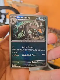Pokemon TCG Houndoom Master Ball Pattern Card 063/131 Prismatic Evolutions Mint - Image 1