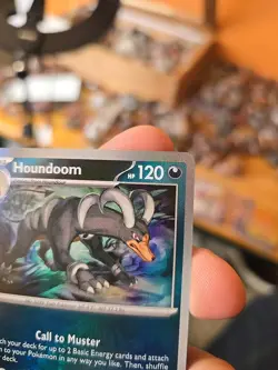 Pokemon TCG Houndoom Master Ball Pattern Card 063/131 Prismatic Evolutions Mint - Image 2