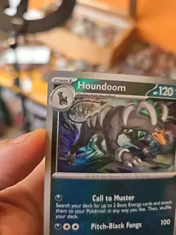 Pokemon TCG Houndoom Master Ball Pattern Card 063/131 Prismatic Evolutions Mint - Image 5