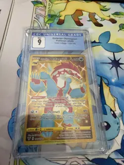 Pokemon TCG Galarian Obstagoon Secret Rare Vivid Voltage 198/185 CGC 9 - Image 1