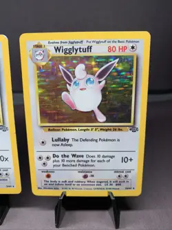 Pokemon TCG Wigglytuff & Kangaskhan Jungle Unlimited Holo Rare WOTC VTG MP - Image 3