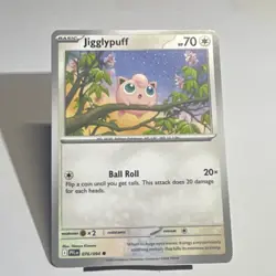Pokemon Jigglypuff PFLB Regular Card Basic HP 70 Ball Roll 076/094 - Image 1