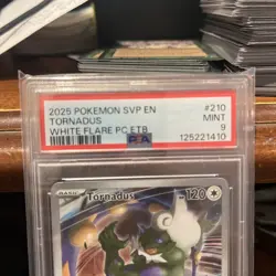 PSA 9 Tornadus SVP 210 POKEMON CENTER STAMPED White Flare PC ETB Promo - Image 2