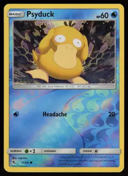PSYDUCK 11/68 COMMON HIDDEN FATES POKEMON REVERSE HOLO NM/M - Image 1