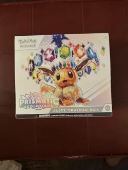 IN HAND! 2025 Pokemon Prismatic Evolutions TCG ETB Elite Trainer Box NEW SEALED - Image 1