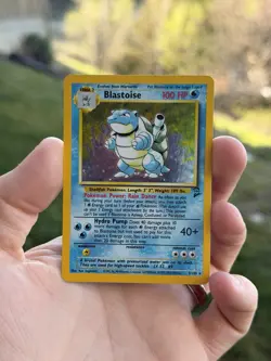 Pokemon TCG Blastoise Holo Rare (Base Set 2) 2/102 WOTC 1999 Vintage SWIRL 🌀 - Image 1