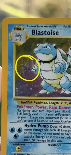 Pokemon TCG Blastoise Holo Rare (Base Set 2) 2/102 WOTC 1999 Vintage SWIRL 🌀 - Image 4