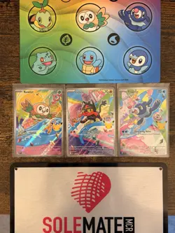 Pokemon - Rowlet Litten Popplio MEP 045 044 043 - First Partner Promo Partners - Image 1