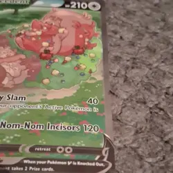 Pokemon Greedent V Ultra Rare Full Art Holo 217/264 Fusion Strike 210 HP - Image 3