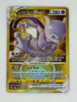 Pokemon TCG Mewtwo VSTAR - Secret Rare - 86/78 - Pokemon GO - Image 1