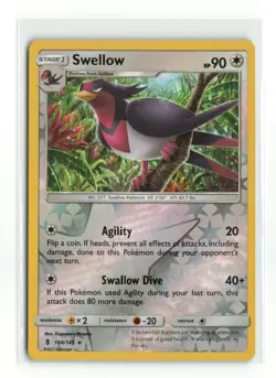 SWELLOW 104/145 GUARDIANS RISING REVERSE HOLO POKEMON TCG LP - Image 1