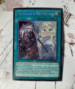 The Fallen & The Virtuous (Secret Rare) 1st Edition CH01-EN019 Yugioh CHRONICLES - Image 2