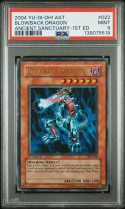 2004 Yu-Gi-Oh! Blowback Dragon Ancient Sanctuary AST 1st Edition Ultra PSA 9 - Image 1