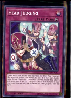 Yu-Gi-Oh Head Judging IGAS-EN080 1st Edition Non Holo NM - Image 1