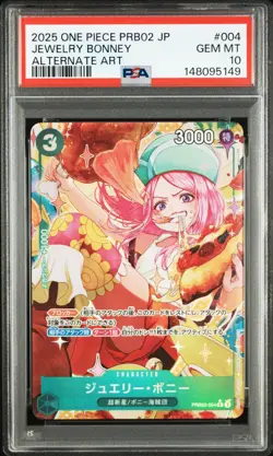 PSA 10 Jewelry Bonney PRB02-004 One Piece Card Game Japanese Alternate Art - Image 1