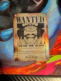 Gol D Roger OP09-118 SP Wanted Poster Manga OP13 One Piece Card English Carrying - Image 1