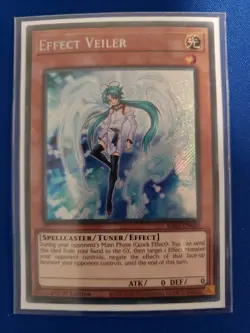 Yugioh Effect Veiler RA01-EN003 Secret Rare Card Foil NM Euro - Image 1